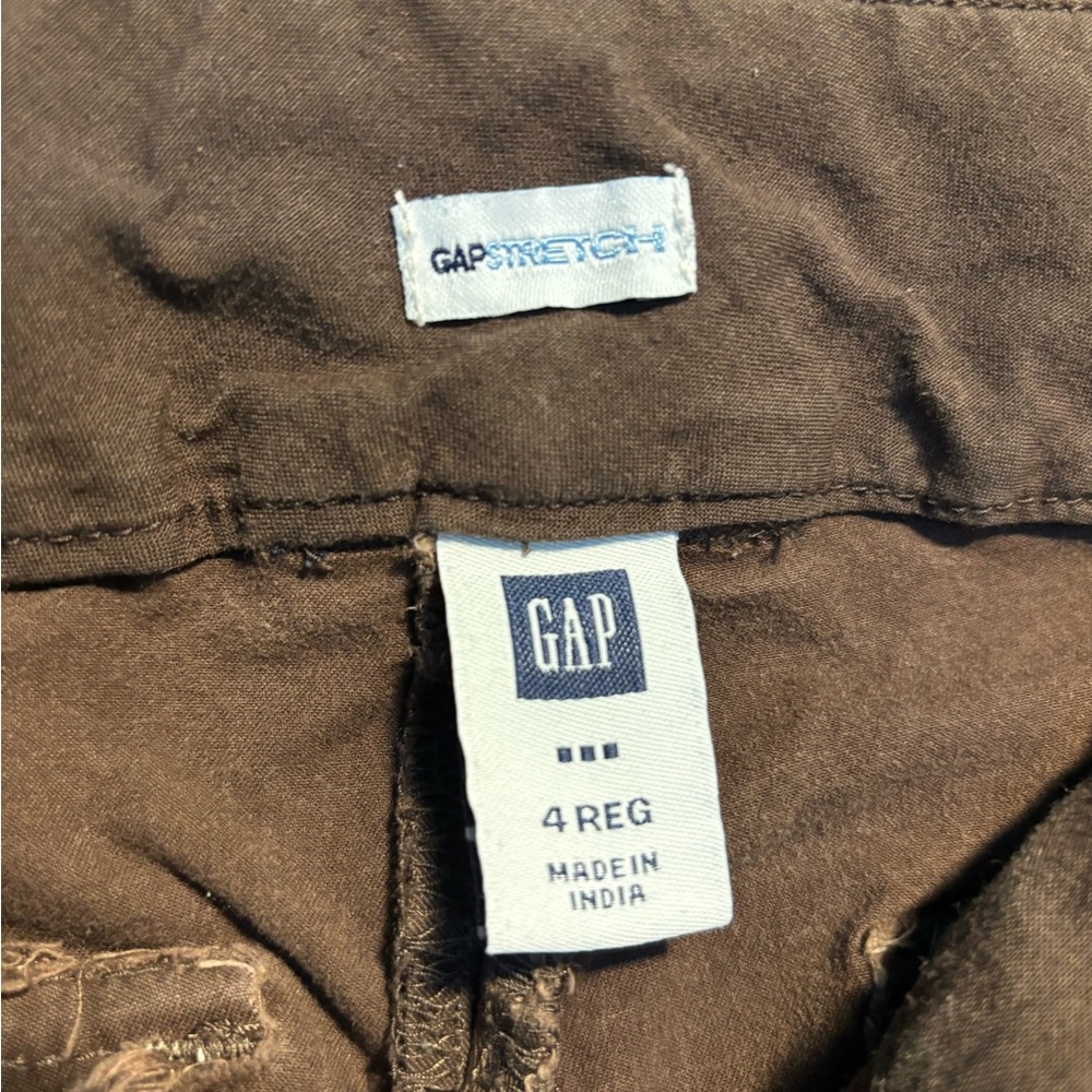 GAP Stretch Chocolate Brown Pants. Size 2. Wide leg. Trendy. - Picture 6 of 6